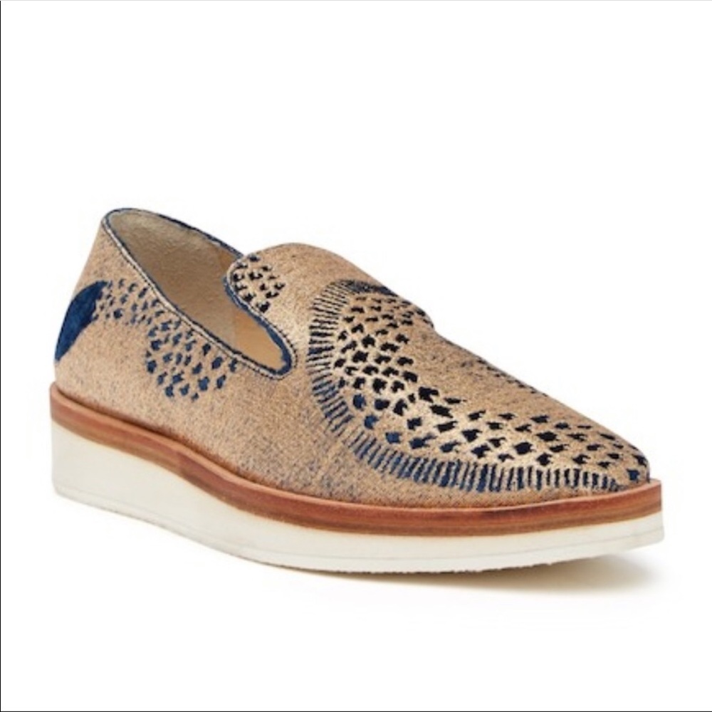 Free people snake skin loafers